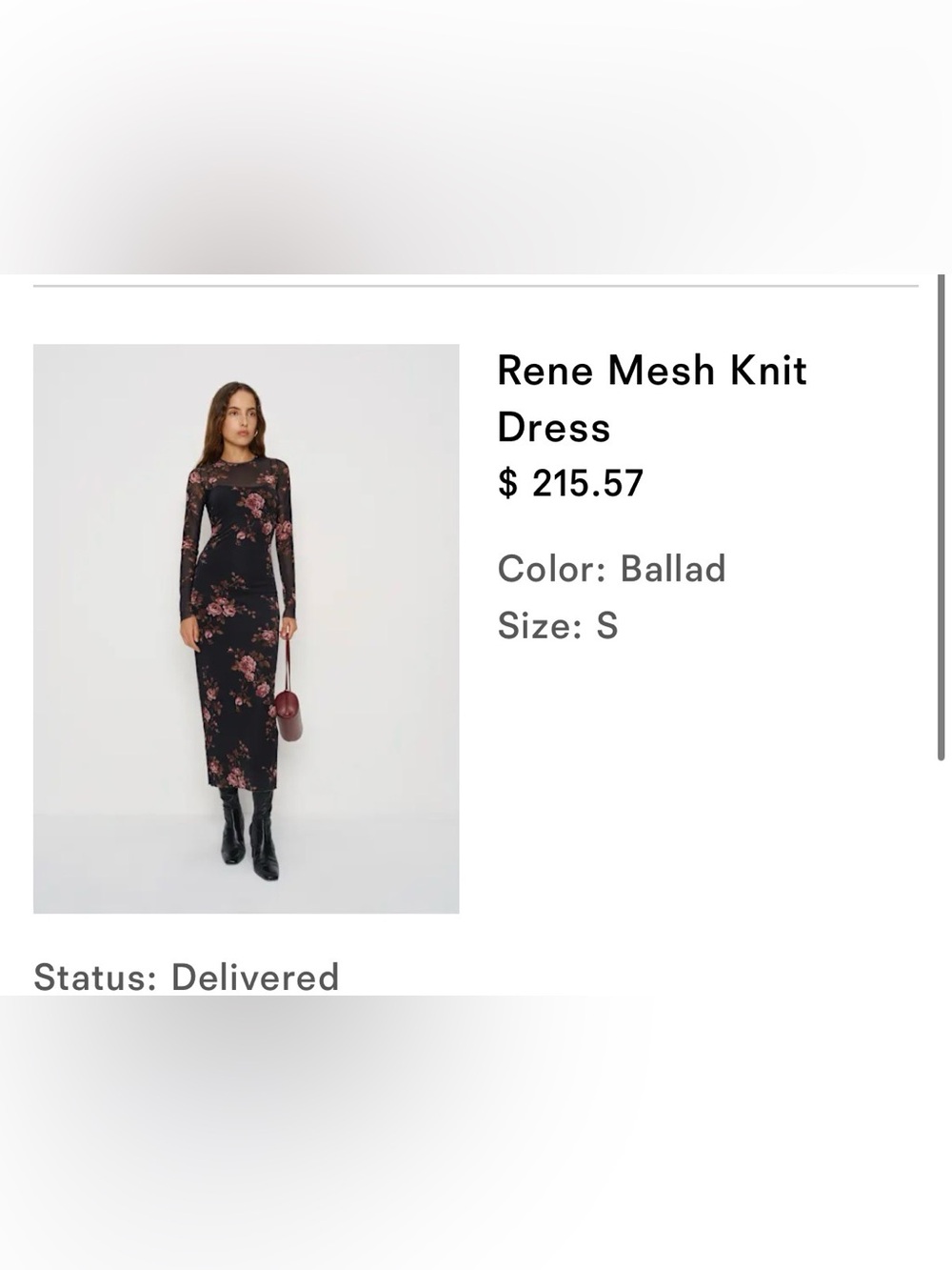 Reformation Rene Mesh Knit Dress - Picture 4 of 4